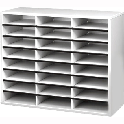Fellowes 24-Compartment Sorter Literature Organizer - 25041