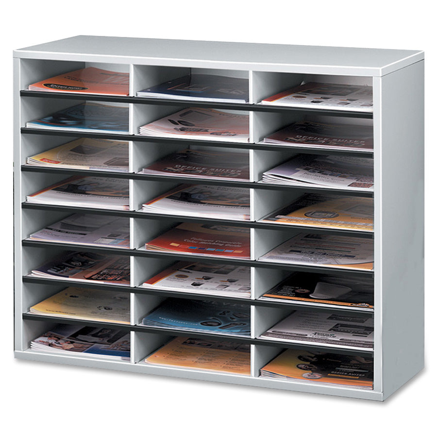 Fellowes 24-Compartment Sorter Literature Organizer - 25041