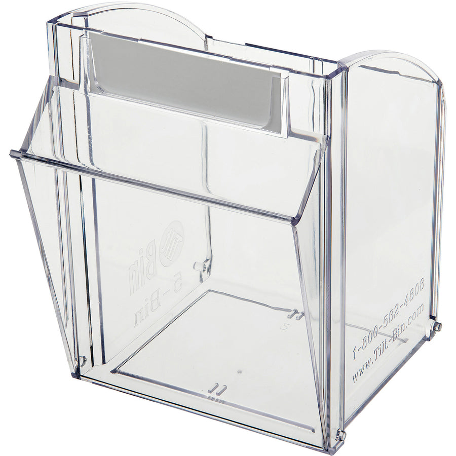 Deflecto Tilt Bin Interlocking Multi-Bin Storage Organizer - 20504OP