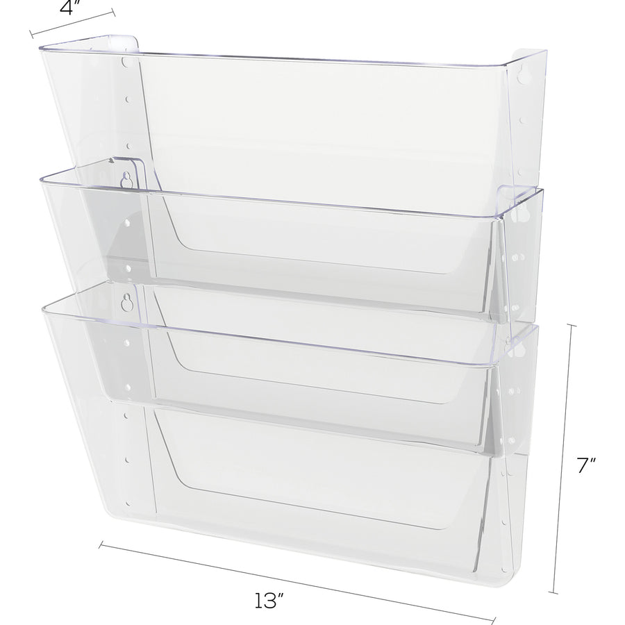 Deflecto Stackable DocuPocket for Partition Walls - 73601RT