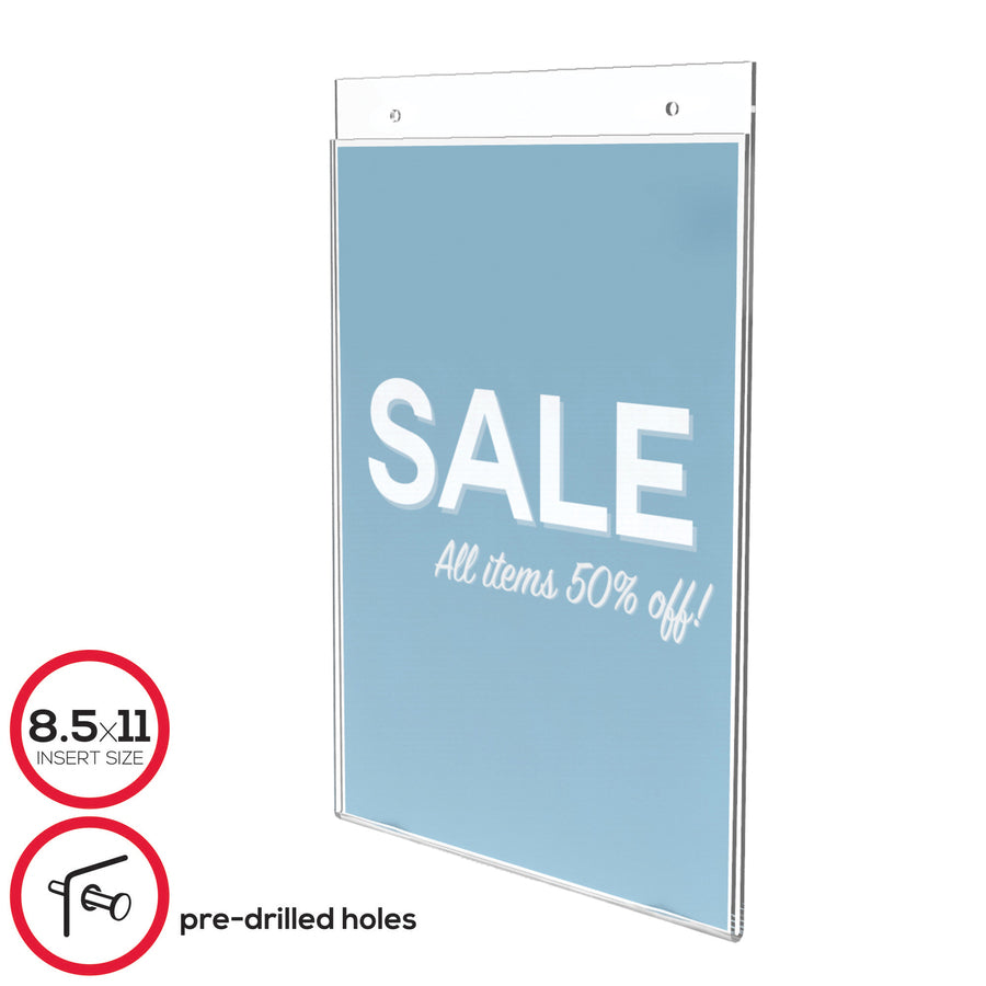 Deflecto Classic Image Wall Mount Sign Holder - 68201