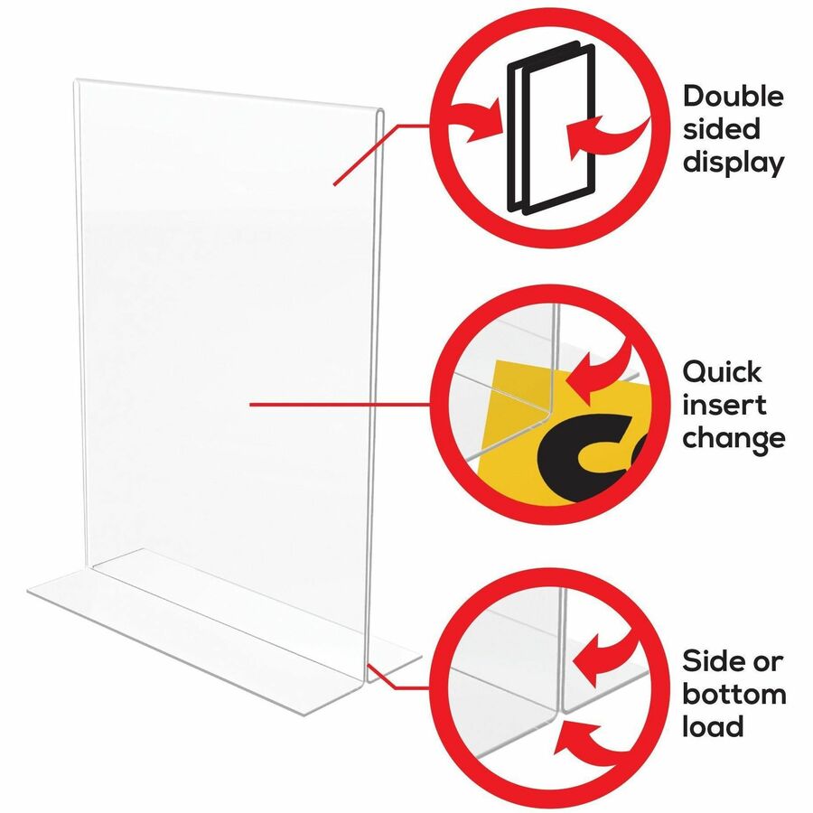 Deflecto Classic Image Double-Sided Sign Holder - 69201