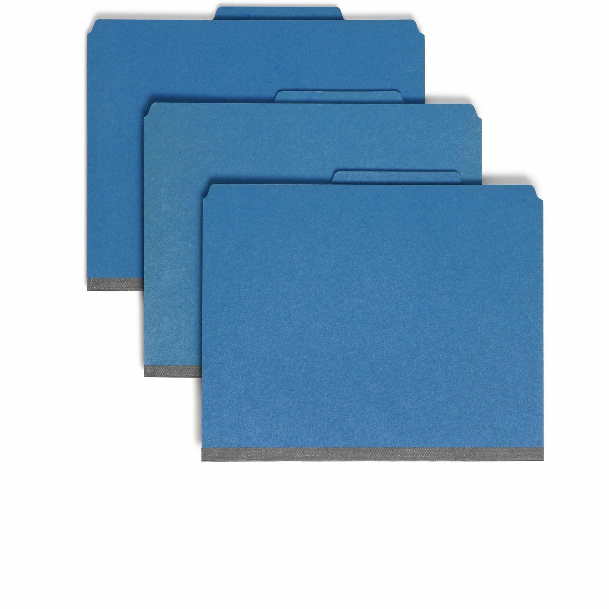 Smead SafeSHIELD 2/5 Tab Cut Letter Recycled Classification Folder