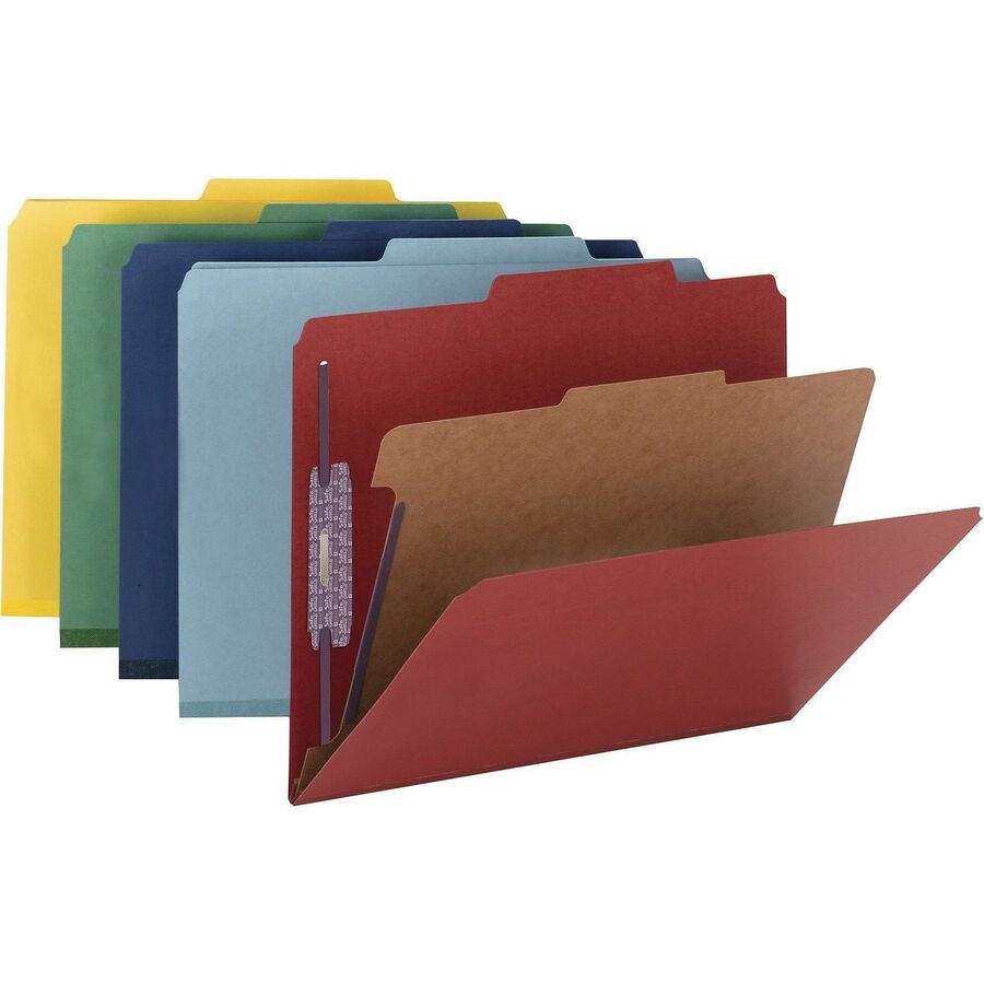 Smead SafeSHIELD 2/5 Tab Cut Legal Recycled Classification Folder - 18734