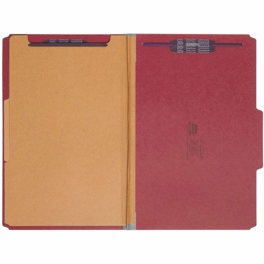 Smead SafeSHIELD 2/5 Tab Cut Legal Recycled Classification Folder - 19031