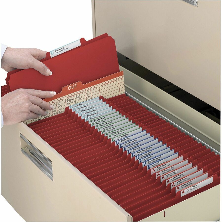 Smead SafeSHIELD 2/5 Tab Cut Legal Recycled Classification Folder - 19031