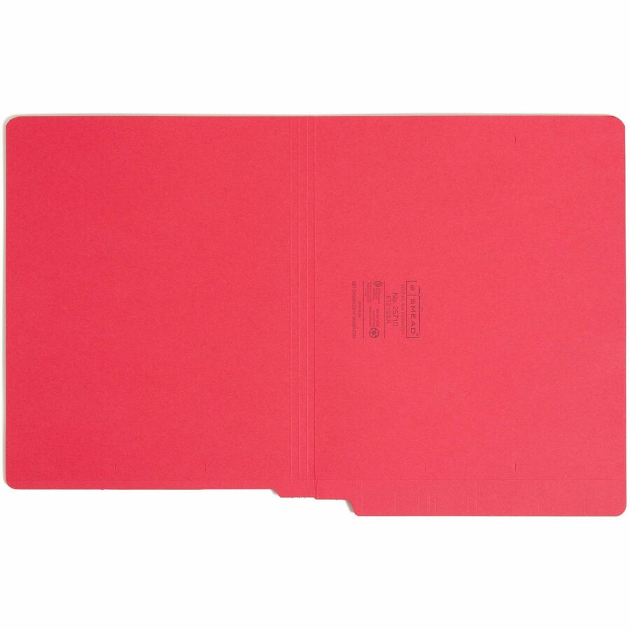 Smead Shelf-Master Straight Tab Cut Letter Recycled End Tab File Folder - 25710
