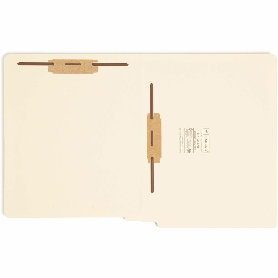 Smead Straight Tab Cut Letter Recycled Fastener Folder - 34120