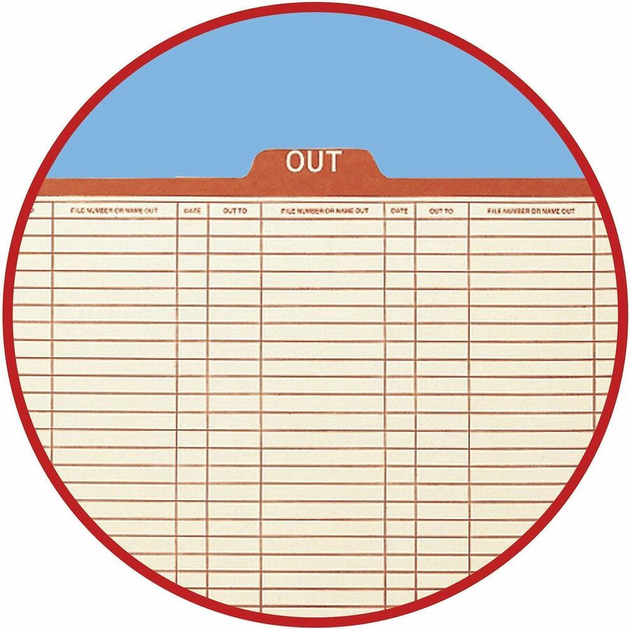 Smead 1/5 Tab Cut Legal Recycled Top Tab File Folder - 53910