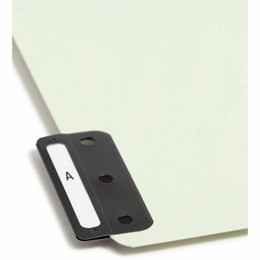 Smead 100% Recycled Filing Guides with Vertical Extra-Wide Blank Tab - 61676