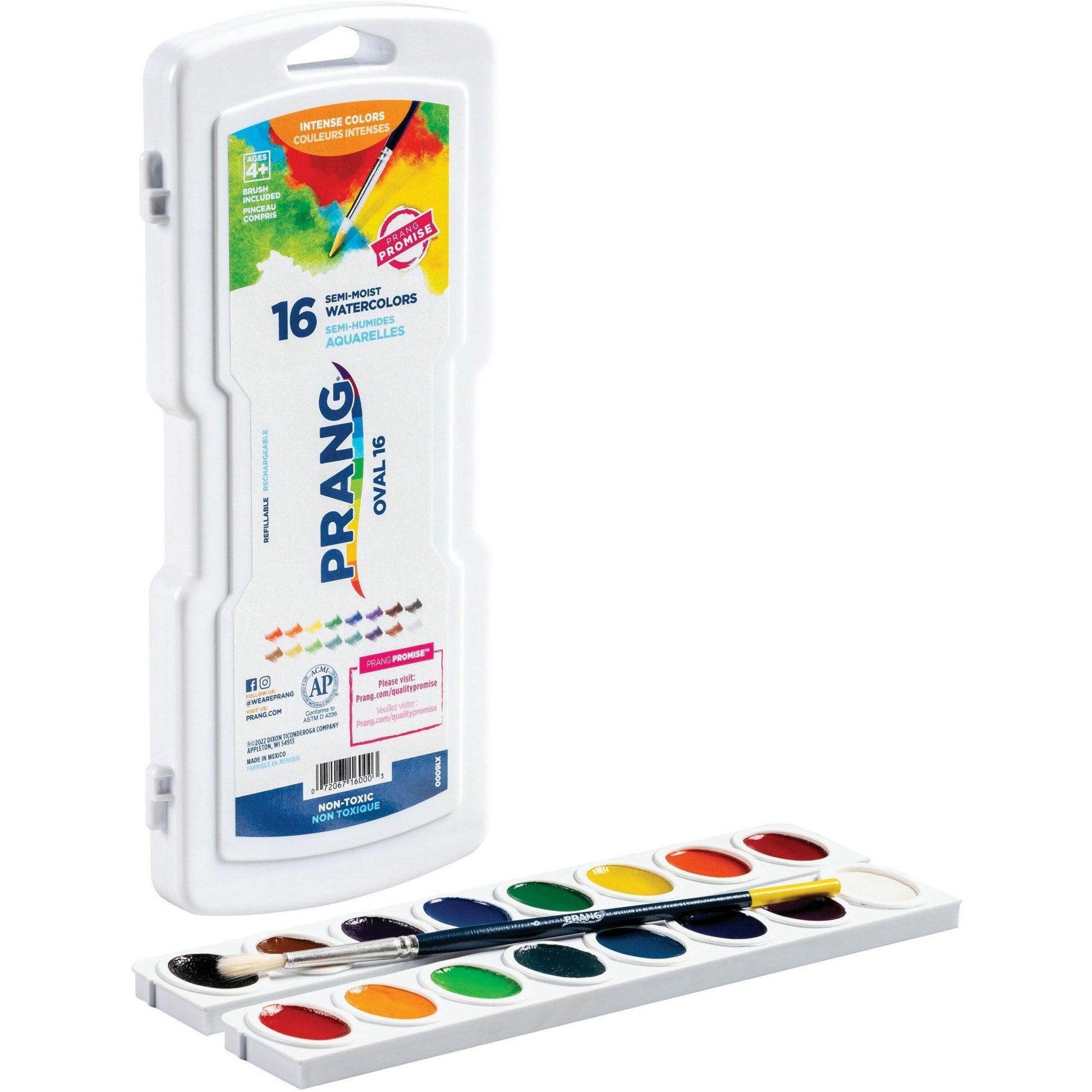Prang 16 Oval Semi-Moist Watercolors