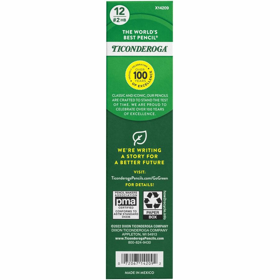 Ticonderoga Pre-Sharpened Erasable Checking Pencils - 14209