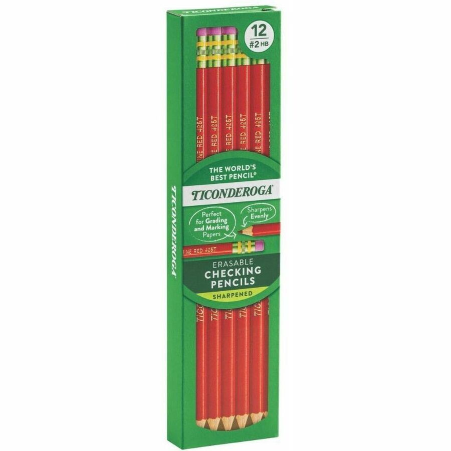 Ticonderoga Eraser Tip Checking Pencils - 14259