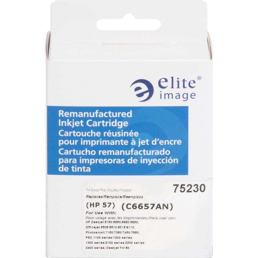 Elite Image Remanufactured Inkjet Ink Cartridge 57 (C6657AN) - Color - 1 Each - 75230