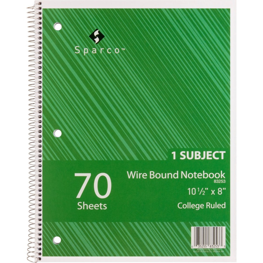 Sparco Wirebound Notebook - 83253