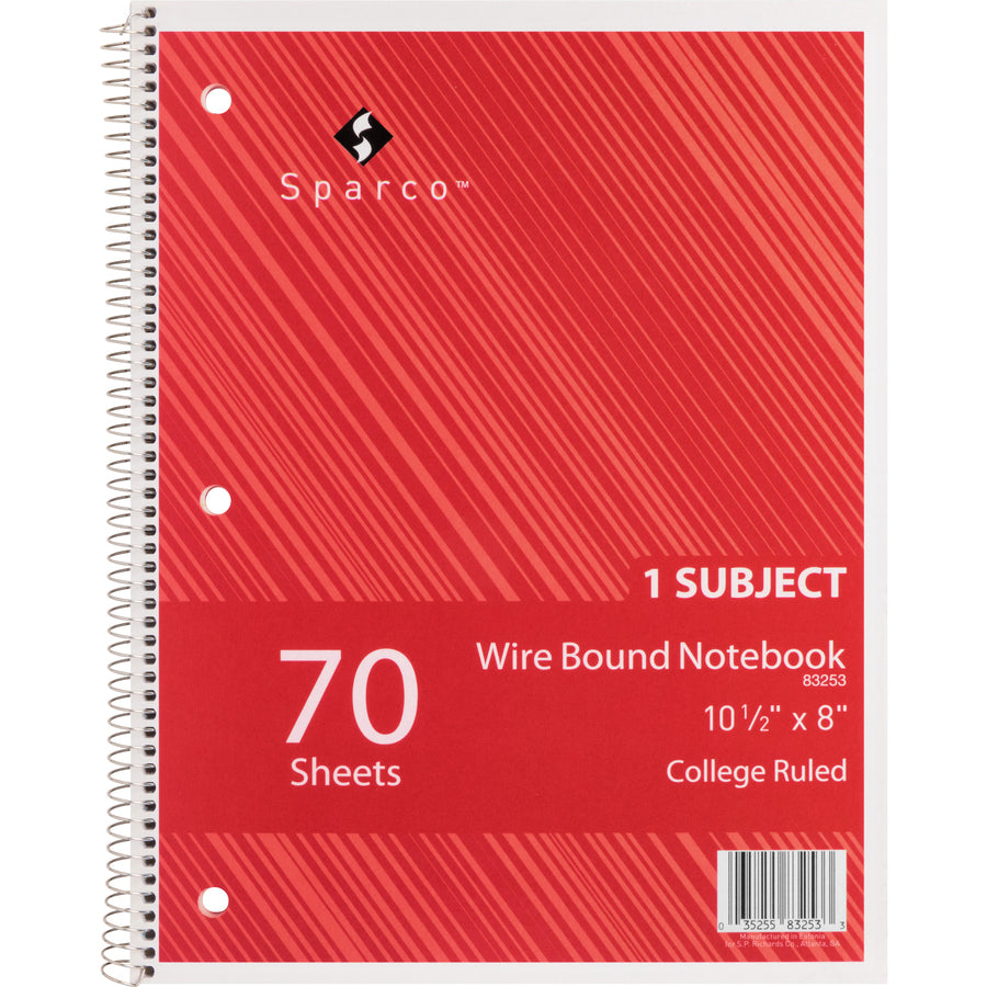 Sparco Wirebound Notebook - 83253