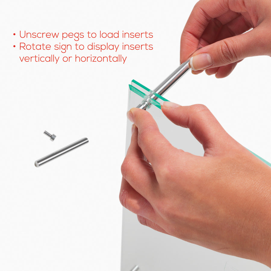 Deflecto Superior Image Beveled Edge Sign Holder - 799693