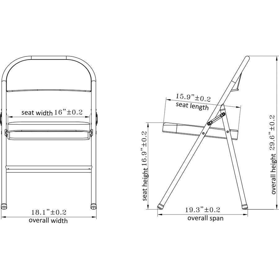 Lorell Folding Chairs - 62500