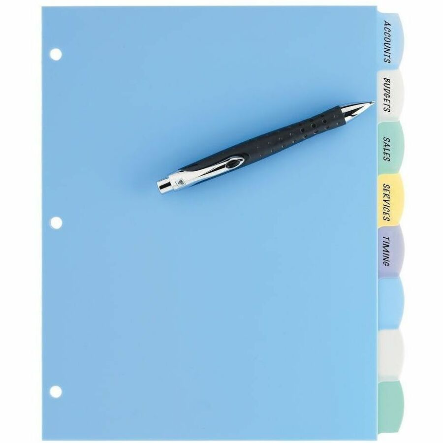 Avery Big Tab™ Write & Erase Plastic Dividers 8 tabs - 16171