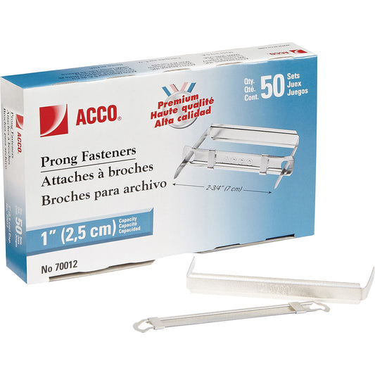 ACCO Standard 2H Punch Premium Prong Fastener Set