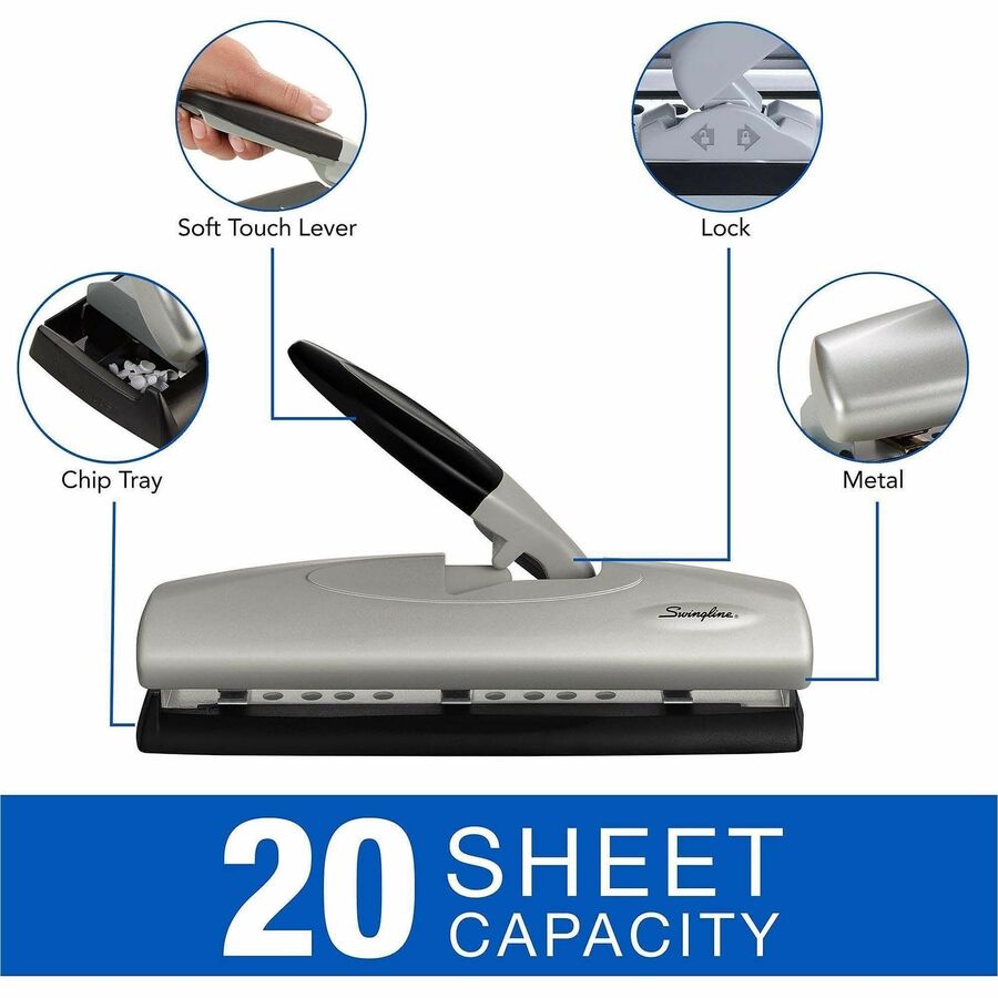 Swingline LightTouch High-Capacity Desktop Punch - A7074030
