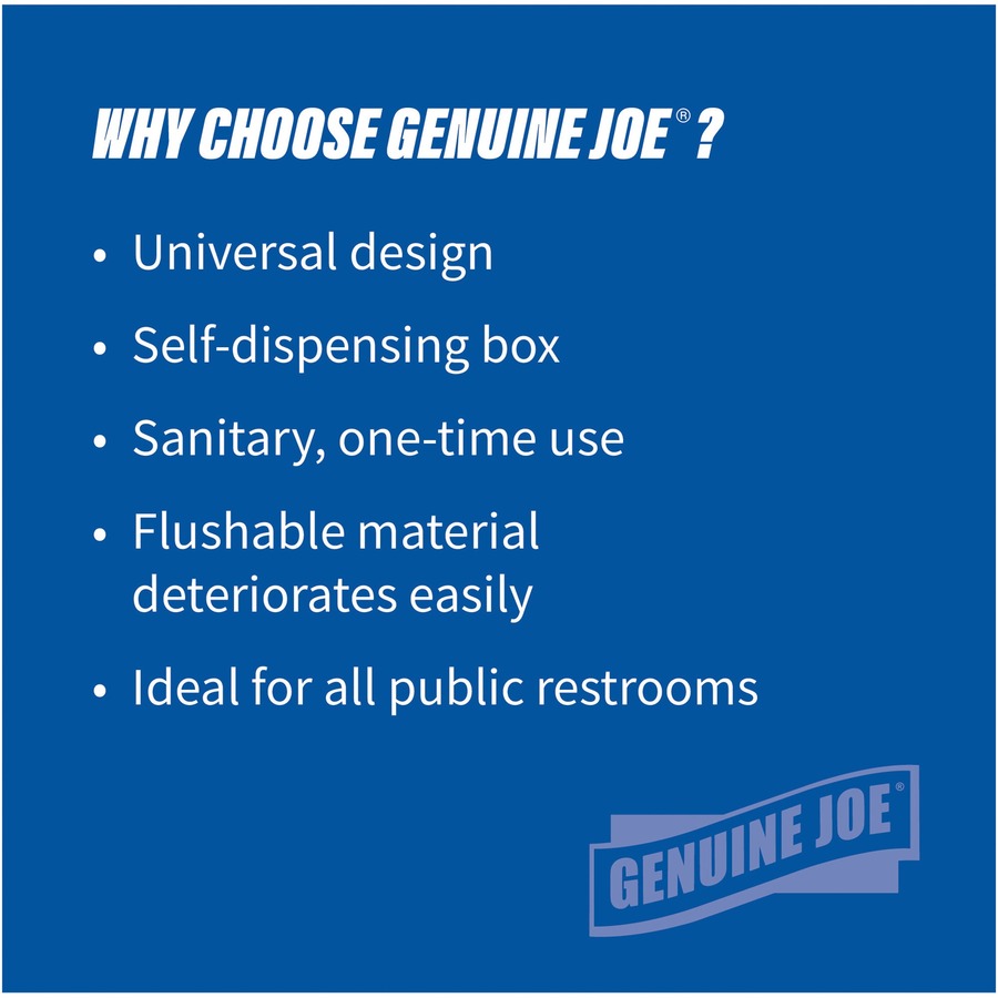 Genuine Joe Half-fold Toilet Seat Covers - 10150