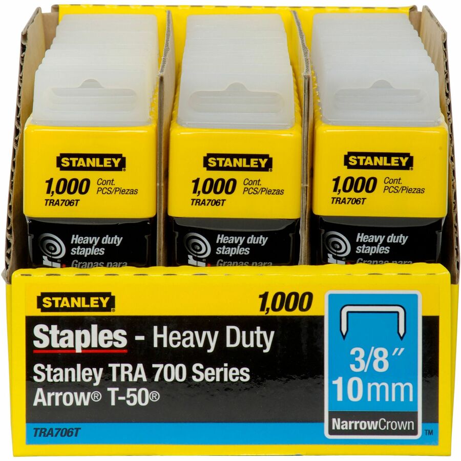 Stanley Bostitch SharpShooter Heavy-Duty 3/8" Staples - TRA706T