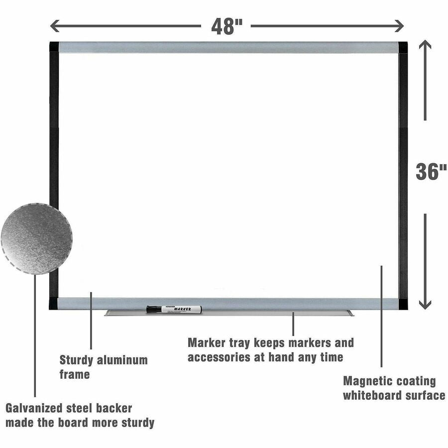 Lorell Signature Series Magnetic Dry-erase Markerboard - 69652