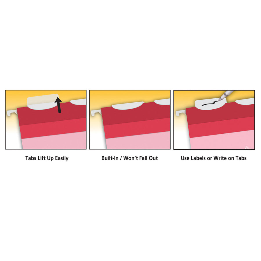 Pendaflex Ready-Tab 1/5 Tab Cut Legal Recycled Hanging Folder - 42702