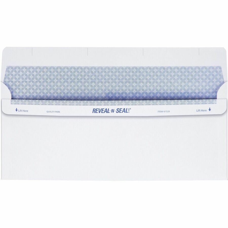 Quality Park No. 9 Double Window Envelopes with Tamper-Evident Seal - 67529