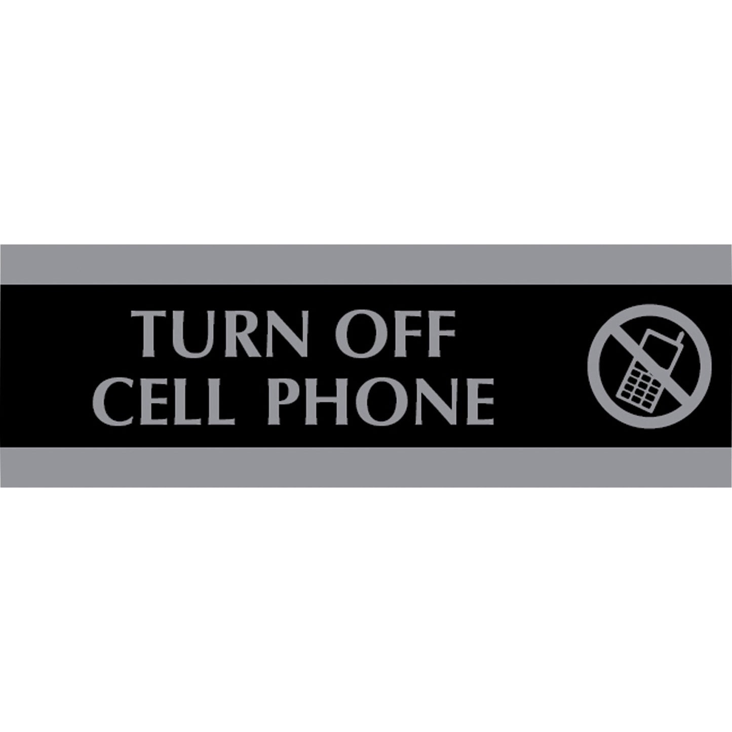 Headline Century Turn Off Cell Phone Sign