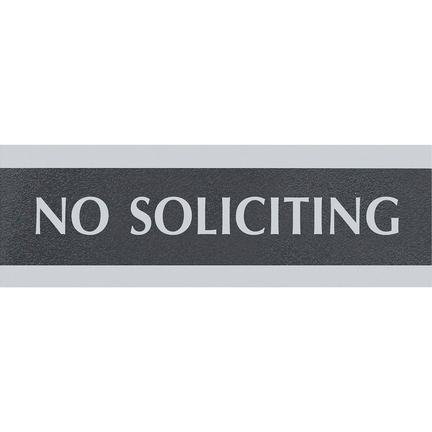 Headline Century No Soliciting Sign