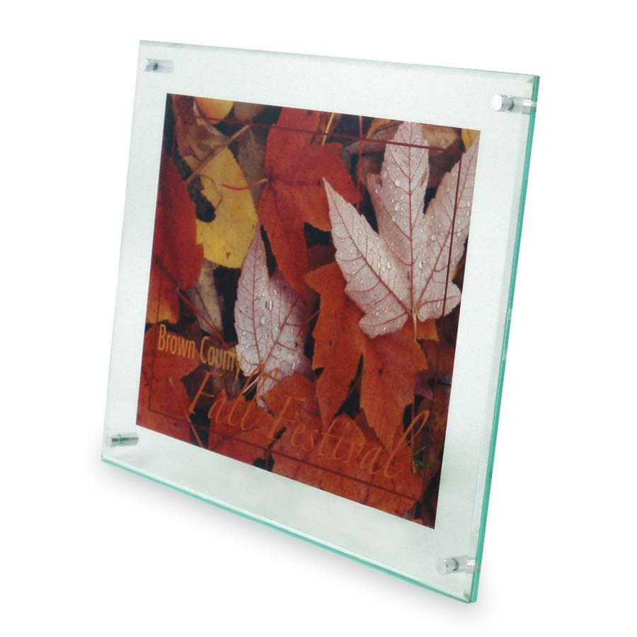 Deflecto Superior Image Beveled Edge Wall Mount Sign Holder