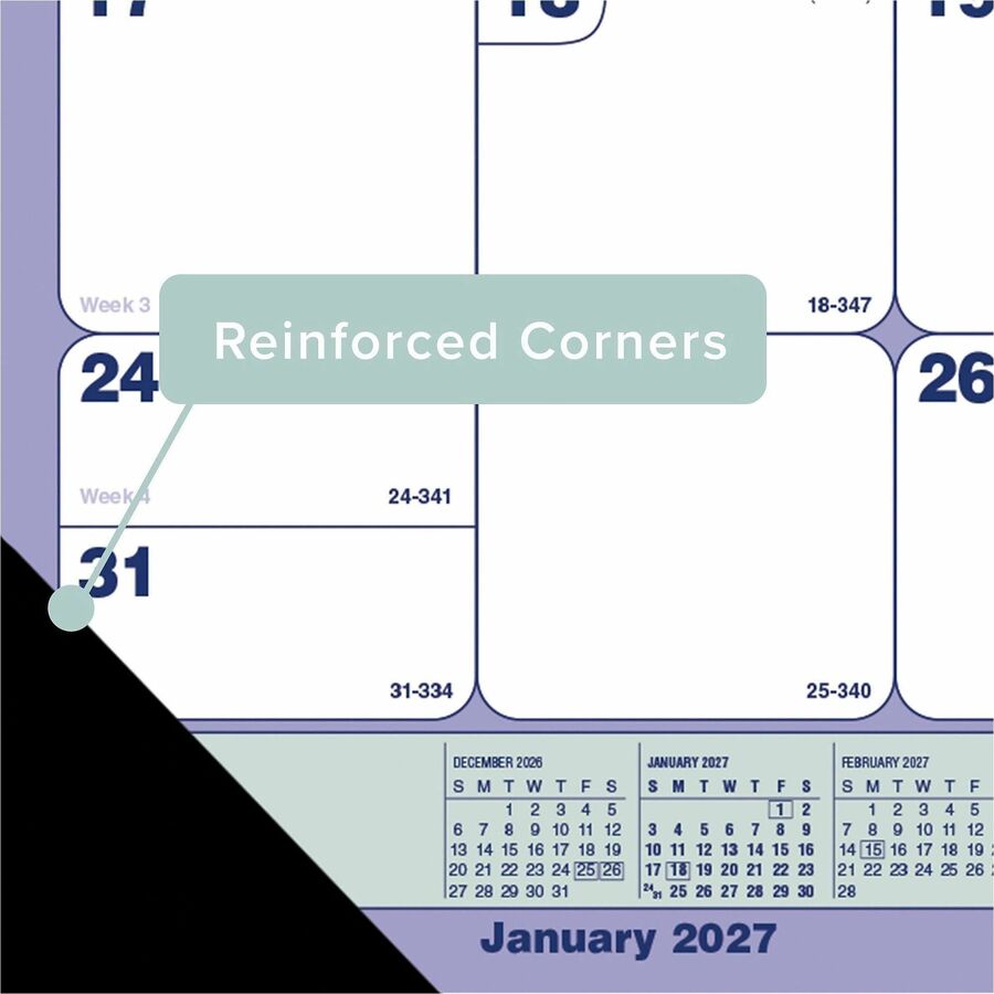 Blueline Monthly Desk Pad Calendar, 21-1/4" x 16" , English - C181731