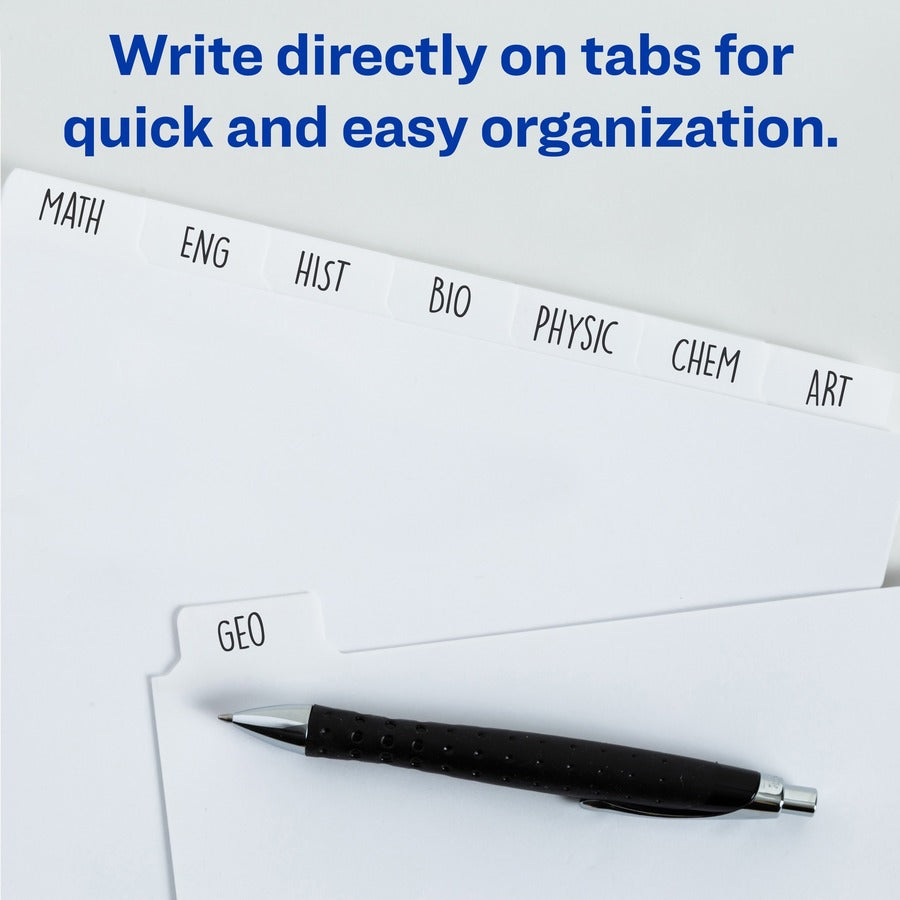 Avery® Write On Dividers, 5 tabs - AVE 11508