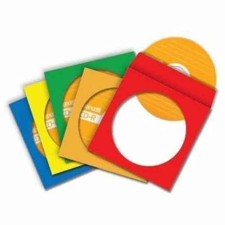Maxell CD-401 Multi-Color CD & DVD Sleeve - 190134