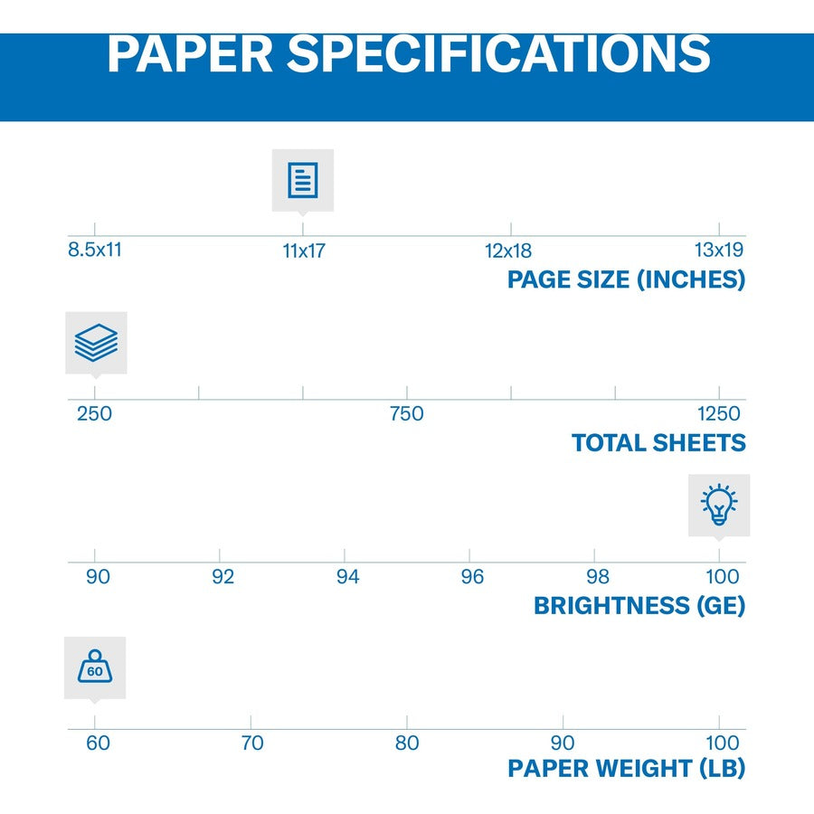 Hammermill Color Copy Cover for Color Copiers, Inkjet & Laser Printers - White - 122556