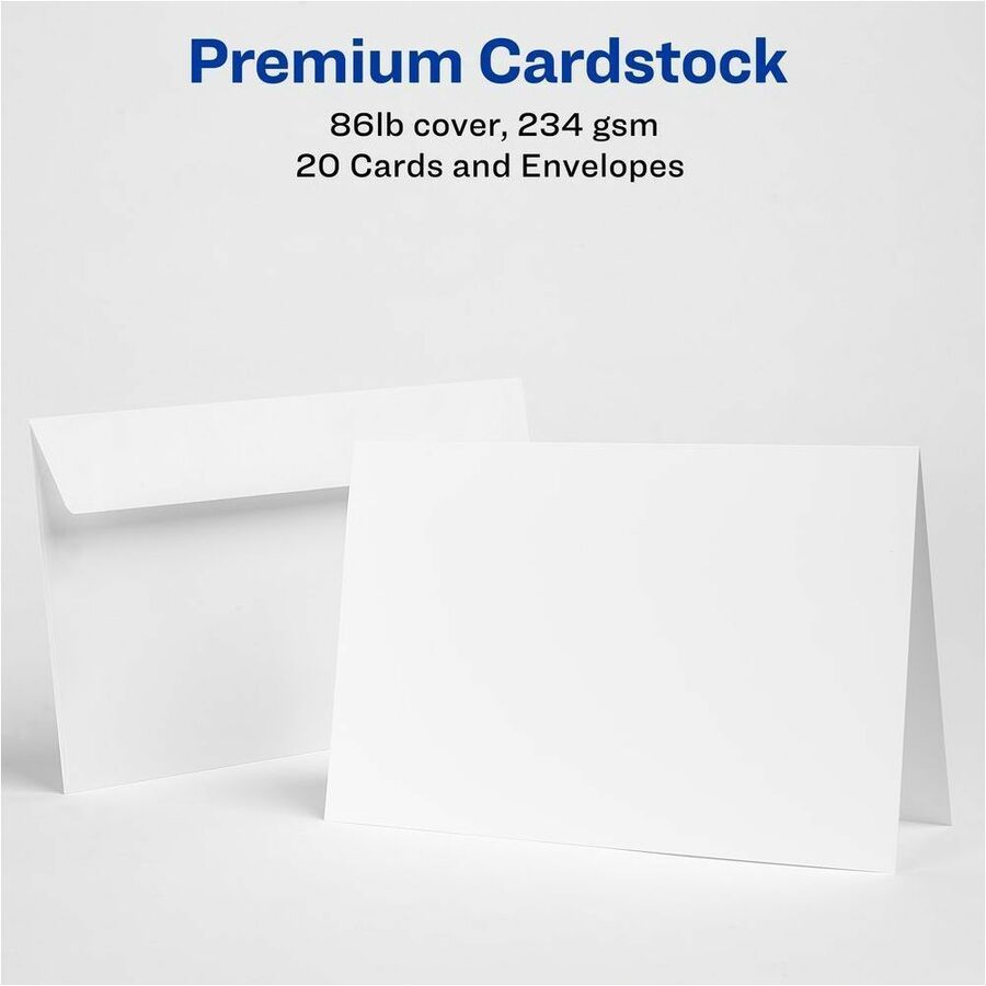 Avery Half-Fold Greeting Cards for Inkjet Printers, 5-1/2" x 8-1/2" - 03265