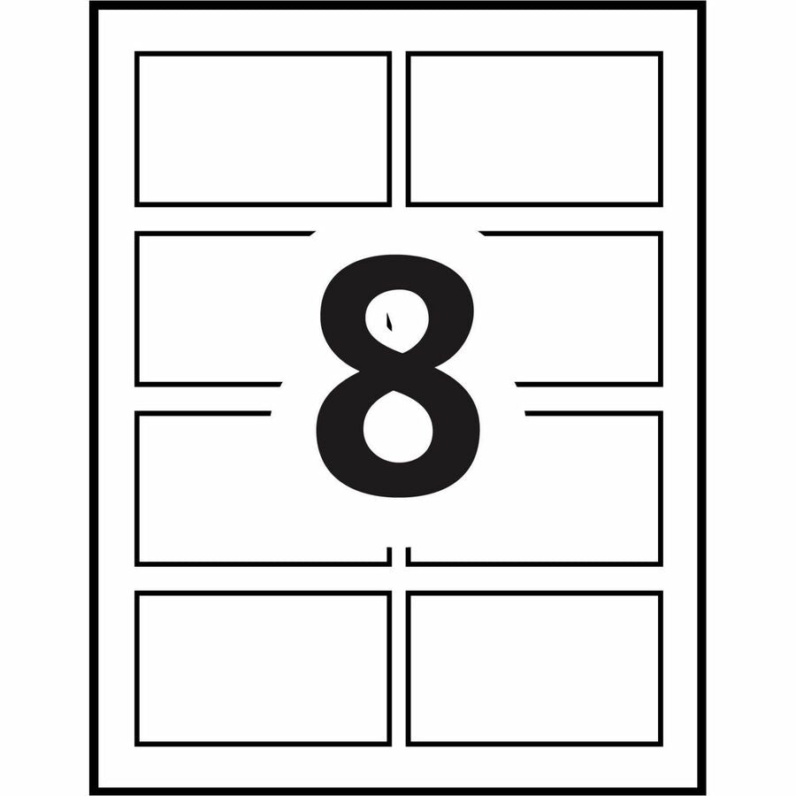 Avery® Flexible Name Badgesfor Laser and Inkjet Printers, 3-3/8" x 2-1/3" , Blue Border - 05895