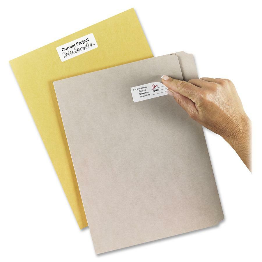 Avery® Removable ID Labelsfor Laser and Inkjet Printers, 2-5/8" x 1" - 06498