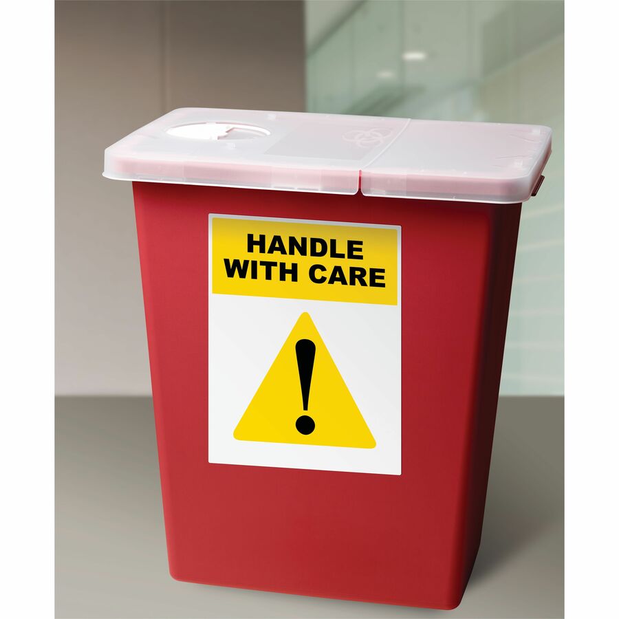 Avery® Durable ID Labelswith TrueBlock™ Technology for Laser Printers, 8-1/2" x 11" - 06575