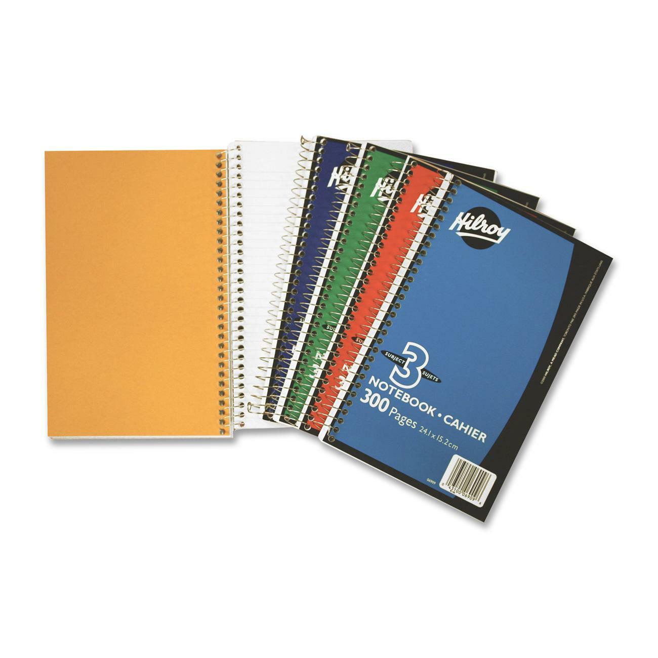 Hilroy Coil Exercise Three Subject Notebook