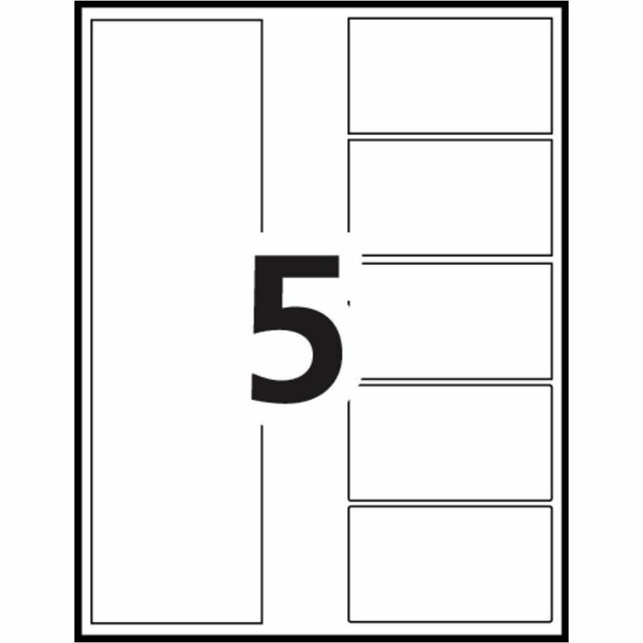 Avery Ready Index® Table of Content Dividers 5 Tabs, for Laser and Inkjet Printers - 11518