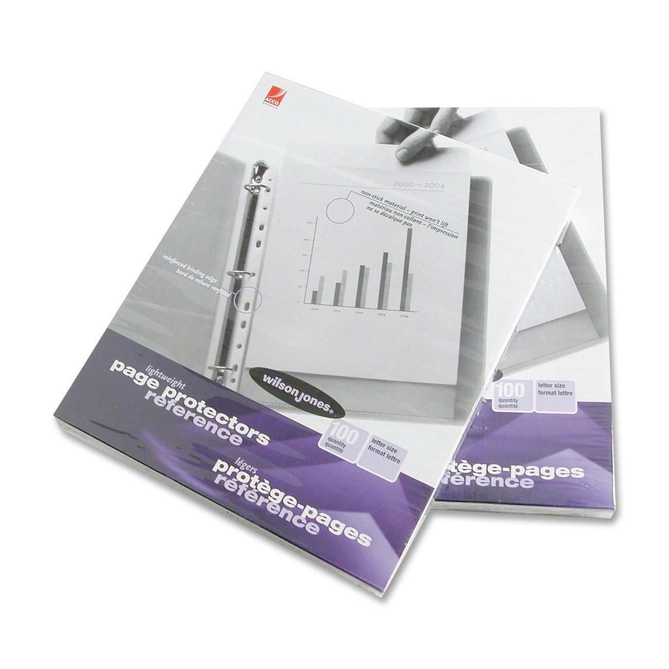 Wilson Jones Lightweight Multi Punched Page Protector