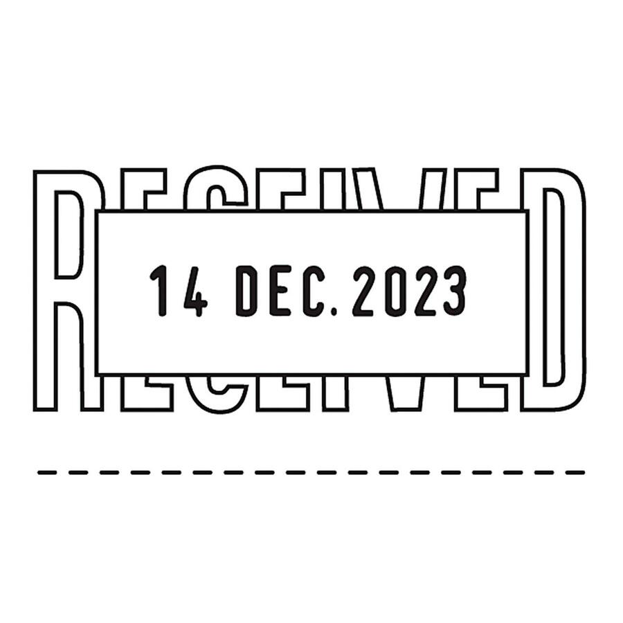 Trodat Manual Received Text Dater - 28000