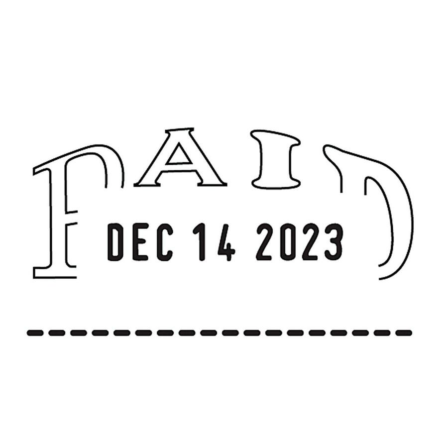 Trodat Manual Paid Text Dater - 28002