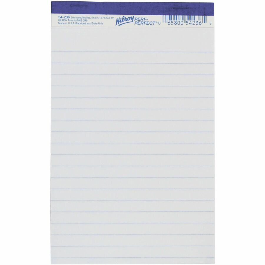 Hilroy Micro Perforated Business Notepad - 54236