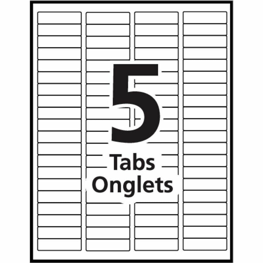 Avery Print & Apply Clear Label Sheet Protector Dividers Index Maker® 5 tabs - 78613