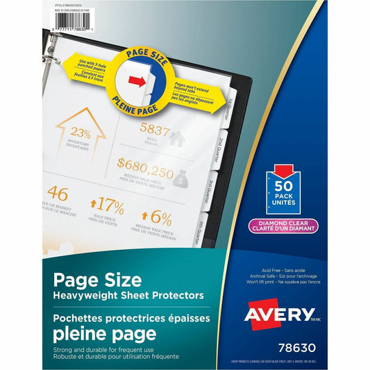 Avery® Page Size Sheet Protectors