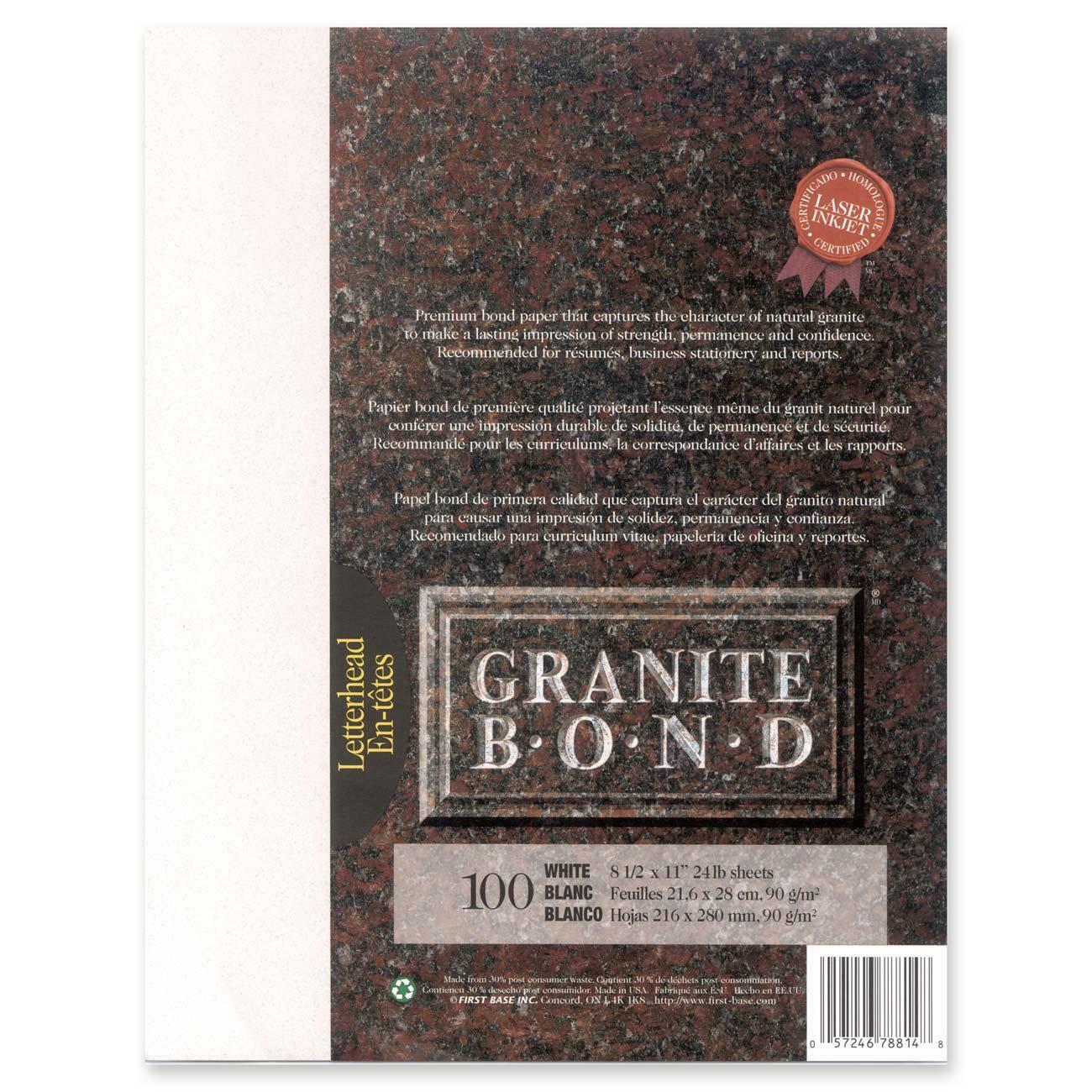 St. James® Granite Bond Laser Paper